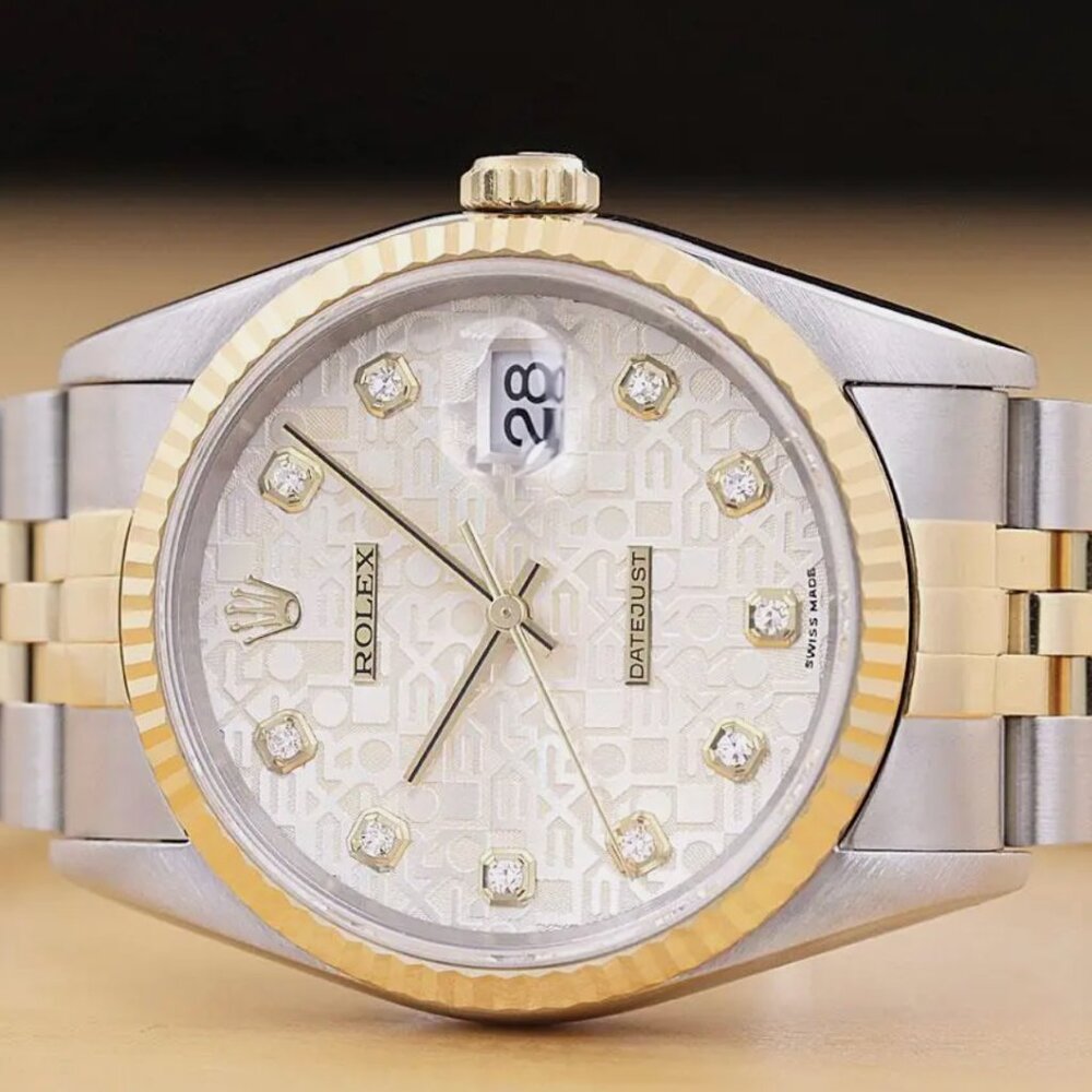 Mint! Rolex Factory 18kt Gold Men's Watch